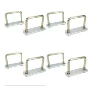8 Pack M10 80mm x 75mm U-Bolt N-Bolt with Plates & Nuts HIGH TENSILE