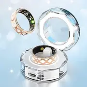 Smart Ring Women's Rose Gold Smart Rings for Women Android iOS Smart Ring Smart Finger Tracking Fitness Ring Tracker Fitness Ring Pedometer Blood Pressure Monitor SpO2 Sleep Tracker Heart Rate Monitor