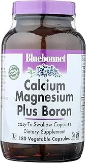 BlueBonnet Calcium Magnesium Plus Boron Vegetarian Capsules, 180 Count