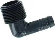 Orbit 3 Pack 3/4 Inch x 1/2 Inch Barb Elbow Funny Pipe Fitting Adapter