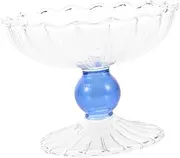 CIYODO Elegant Glass Dessert Bowls Footed Serving Dish for Ice Cream Fruit Snacks Cocktails Stylish Trifle Bowl for Home Decor Entertaining