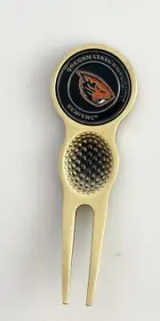 Collegiate NCAA Golf Divot Repair Tool Ballmark Bronze OREGON STATE BEAVERS