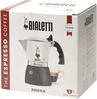 【日本代購】BIALETTI 比亞樂堤 極厚加壓 摩卡壺 NEW BRIKKA 2杯份