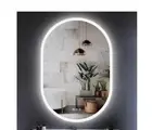 KINWELL 24 in. W x 36 in. H Oval Frameless Wall Mount LED Light Vanity Mirror