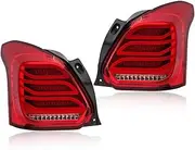 Car Tail Light for Suzuki for Swift MK5 AZ 2017 2018 2019 2020 2021 2022 Rear Light Turn Signal Stop Brake Lamp Driving Fog Lamps (Color : 1)