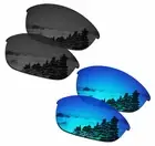 SmartVLT Men's Replacement Lenses for Half Jacket Sunglass - Black & Blue