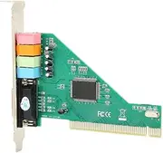 Classic PCI Surround Sound Card, Channel 4.1 Desktop Computer Integrated Independent Sound Card with Optical Disc, Digital Stereo Sound Card for Win 98/Win 2000/XP/NT Signal Voltage