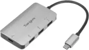 Targus USB-C Multi-Port Hub with 3x USB-A and 1x USB-C Ports (ACH229USZ) - Gray
