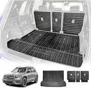 X-CAR 3D All Weather Boot Liner Back Seat Protector Combo for Mercedes-Benz GLB Class 2020-2025 Heavy Duty Car Kick Mats Cover Cargo