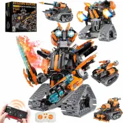 STEM Building Toys for Kids 6-14, 5In1 STEM Robot Building Kit for Kid, Remote &
