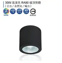 在飛比找樂天市場購物網優惠-燈飾燈具【燈王的店】舞光LED 30W 黑鑽石吸頂式筒燈 黑