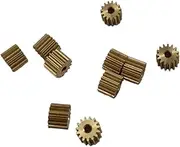 piccoli ingranaggi elettrici, 10pcs 0.4M 15T Small Copper Gears 1.98 2mm Diameter Gears G-S