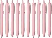Uni Jetstream Single Ballpoint Pen, Equipped with 0.5mm Lite Touch Ink (Black), Limited Edition Warm Pink, SXNLS05.WP, Pack of 10