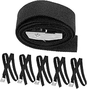 6Pcs Durable Nylon Lashing Straps for Luggage Heavy Duty Cargo Fastening Belts for for Self Random Buckle Color Random Color