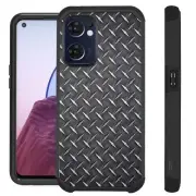 FUSION For OnePlus Nord N300 5G Case Hybrid Phone Cover CROSSHATCH BLACK