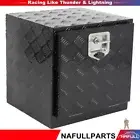 18"x 17"x18" Black Storage Tool Box W/2x Chain Wholesale For Garage RV Aluminum