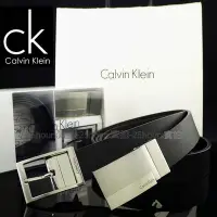 在飛比找Yahoo!奇摩拍賣優惠-【CK專櫃正品】◎Calvin Klein專櫃購入雙扣頭真皮