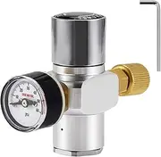 Brewing Tools 0-60PSI CO2 Regulator Portable Mini Keg CO2 Charger 7/16" Regulated for Home Brewing Brewing Accessory