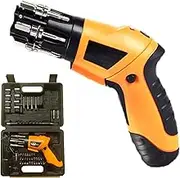 47 IN 1 Electric Screwdriver, 3.6V Cordless Drill Screwdriver Rechargeable, Electric Screw Gun with Micro USB, Front LED Light, Easy for Small Home Projects