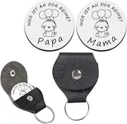 WUSJCOF 1 Boy and Girl Christening Gift, Birth Gift, Guardian Angel Decision Coin, Coin Toss to Make a Decision (Comes with Protective Case)