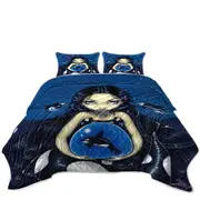 Orca Magic Killer Whale Tail Mermaid Coverlet