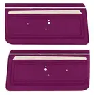 1969 Nova SS; Front Door Panels; Custom Interior; 2 Door; Pre-Assembled; Red;