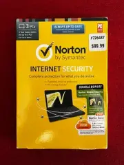 Norton Internet (3 PC) and Mobile Security (10 Devices) 1 Year, CD, Sealed Box