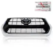 Fits Toyota Hilux Revo 2WD 4WD Pick Up 2021 2022 Set Chrome Grille Grill (for: Toyota)