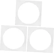 Tofficu 3pcs Photo Frame Lining White Frames Pre- Cut Frame Mat for Artwork Round Core Photo Mat Bevel Cut Frame Mattes Precut Mat Board Show Kit Photo Backing Board Photo Mat Board Paper