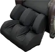 LIMIOFAQ Full Body Shiatsu Massage Chair Cover Slipcover Recliner Dustproof Protector Chair Cover Washable Sweat-Resistant Stretch Fabric Sofa Covers for Most Massage Chairs (Black, Foot)