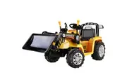 Rigo Kids Electric Ride On Car Bulldozer Digger Loader Remote 6V Yellow