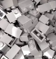 LEGO Brick #3004 x10 Lot Dark Bluish Gray Brick 1 x 2 Building NEW