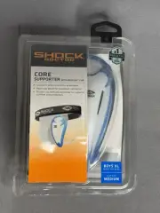 Shock Doctor Core Athletic Supporter with Bio-Flex Cup - White - Boys XL NEW