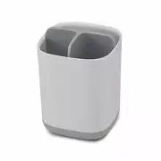Joseph Joseph Bathroom Easy-Store Toothbrush Caddy- WhiteGrey
