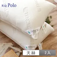 在飛比找momo購物網優惠-【R.Q.POLO】奧地利天絲舒柔枕 台灣製-枕頭枕芯(2入