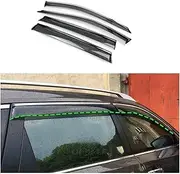 Stick Lamp Plastic Window Glass Wind Visor Rain/Sun Guard Vent Compatible for Nissan X-Trail T32/Rogue 2014 2015 2016 2017 2018 2019 2020