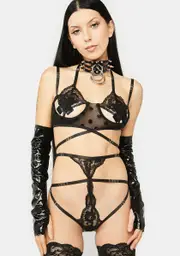 [Raveware] Dotty Strappy Lingerie Set