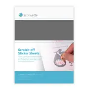 Silhouette Printable Scratch-Off Sticker Sheets 8.5"X11" 5pk-Silver MEDIASCR-SIL