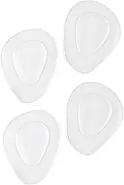 BUTIFULSIC 2pairs Thickened Transparent Forefoot Pads Non- Half Insoles for High-heeled Shoes Comfortable Cushioning for Women Fit for Heels Flats and Boots