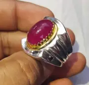 Red Blooded Agate In Light Handmade Ring Red Agate Ring Rare Aqeeq Stone