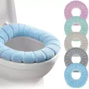 Bathroom Toilet Seat Cover Pad Cushion Closestool Warmer Soft Cover Mat Washable