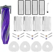 20PCS Vacuum Accessories Kit for Narwal Freo X Ultra / J4 / J4 Lite Robot Cleaner Replacement Parts, Main Brush, Hepa Filters, Mop Pads, Side Brush, Vacuum Bags, Cleaning Brush