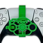 CherrysC Gaming racing wheel mini steering attachment for PS5 Controller Green 0001