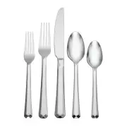 Oneida Chroma Piece Fine Flatware Set Service 12 18/10 Stainless Steel Silverwar