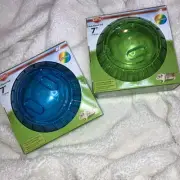 Kaytee Run-About Ball 7 Inch -rainbow one green one blue. lot of of two.