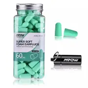 60 Pairs Soft Foam Earplugs 38dB NRR Sleeping Noise Reduction Ear Plugs