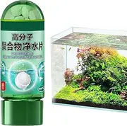 Water Purifying Tablets, 1 Bottle Fast Aquarium Water Filter - Natural Fish Tank Accessories, Aqua Purifier, Safe Fish Supplies for Removes Algae