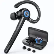 Bluetooth Headset with Microphone,V5.4 Bluetooth Earpiece with Charing Case 1...