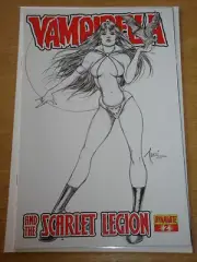 VAMPIRELLA AND THE SCARLET LEGION #2 VARIANT BILLY TUCCI SKETCH COVER DYNAMITE