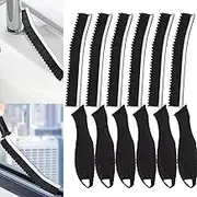6 Pcs Hard Bristle Crevice Cleaning Brush - Thin Gap Cleaning Tool for Kitchen, Bathroom, Toilet, Bathtub, Sink, Windows, and Grout | Small Cleaning Brush for Tight Spaces and Household Use